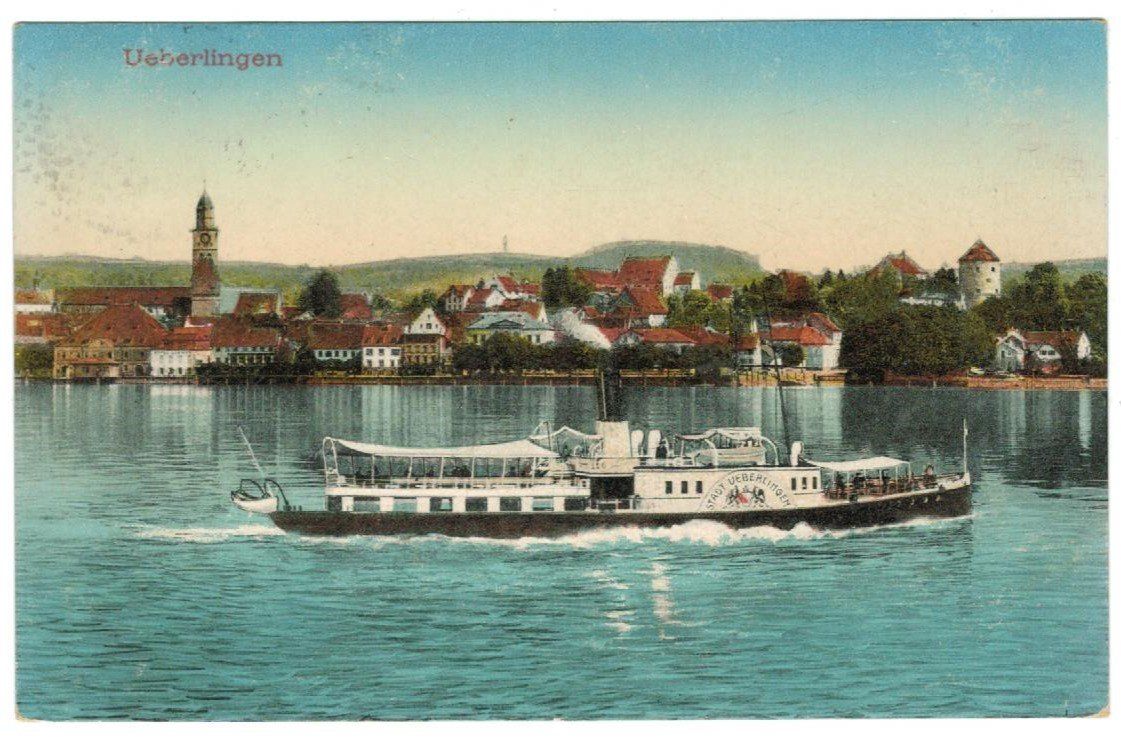 Cartoline postali: AK Überlingen Schiff  1912 – Usato da Zürich venduto da Tolima194