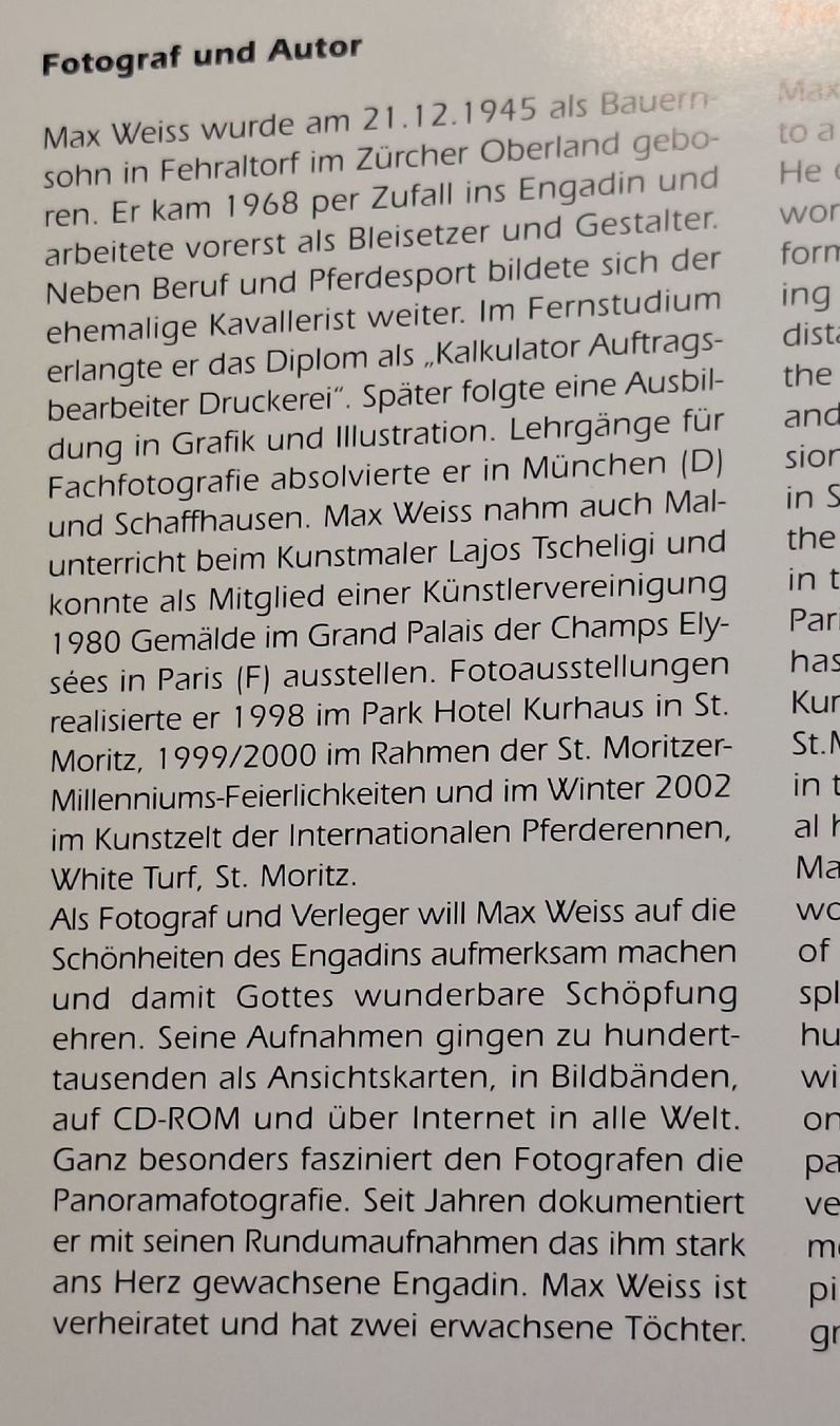 Libri: Bildband Das grosse Buch vom Engadin Max Weiss 2002 – Nuovo (secondo la descrizione) da Mönchaltorf venduto da Joka013 8