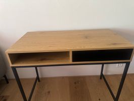 Schreibtisch Holzoptik mit Fach und Schublade neu