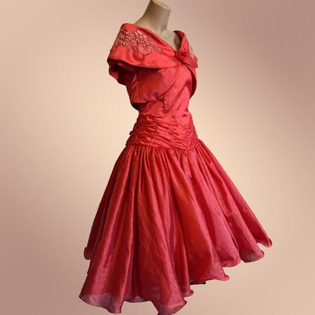 rotes Abendkleid -bezaubernd wunderschön Hochzeit Tanzkleid