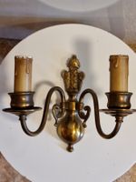 Vintage Wandlampe Messing 2-flammig Kerzenoptik