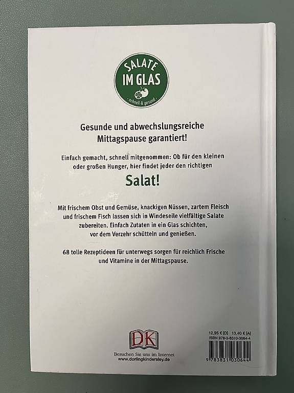 Libri: Buch: Salate im Glas – Usato da Zürich venduto da Danimila 3