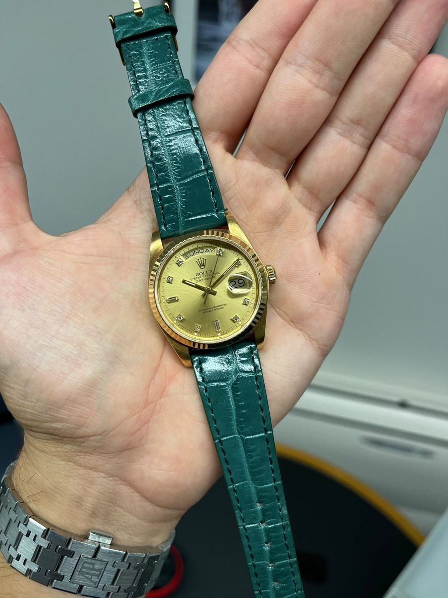 Rolex Uhren: Rolex Daydate 18038 Baguette Diamond Dial – Gebraucht aus Genève von SG_73