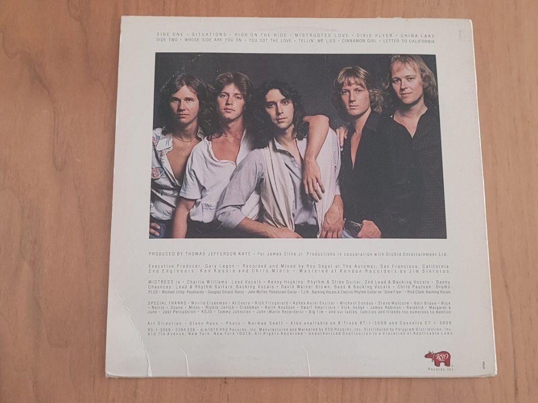 Schallplatten: LP  Mistress – Gebraucht aus Martigny von MZ-67 1