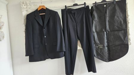 Anzug Herren Barutti dunkelblau Grösse 54 Top Zustand