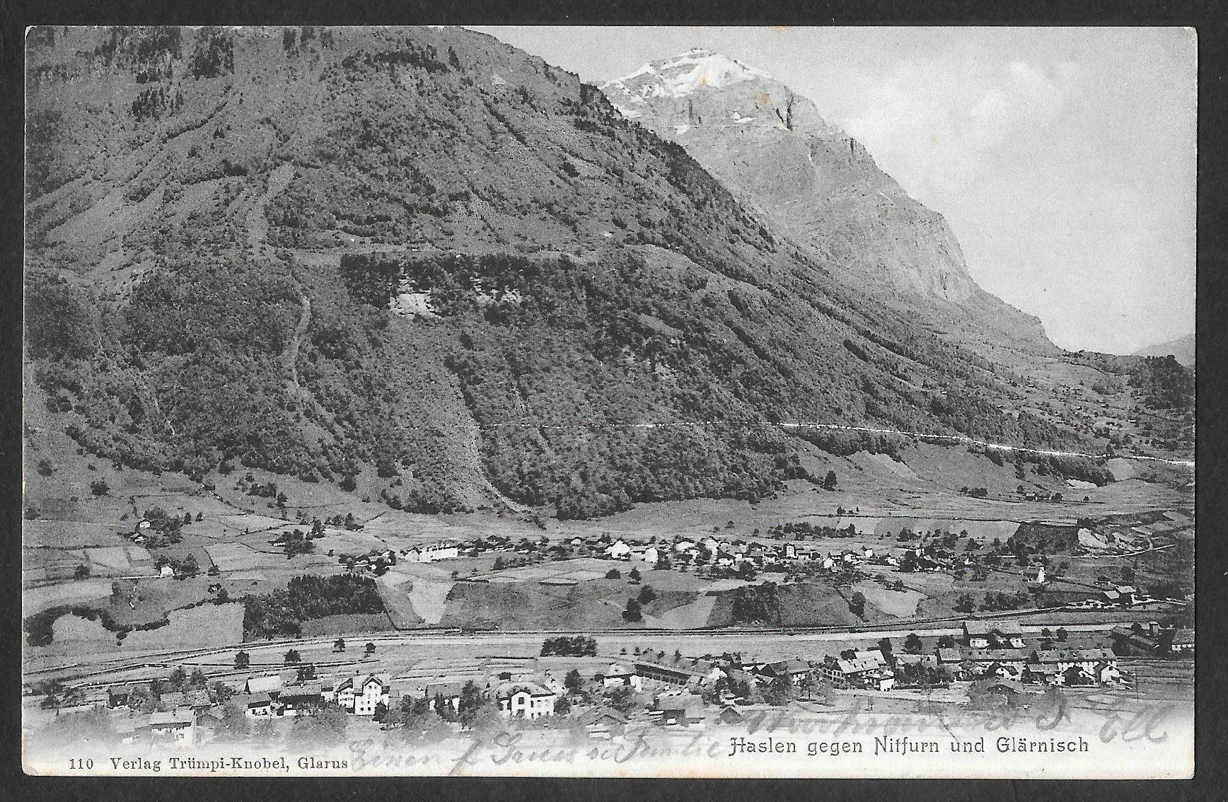 Cartoline postali: Haslen gegen Nidfurn und Glärnisch – Usato da Olten venduto da clotaldi