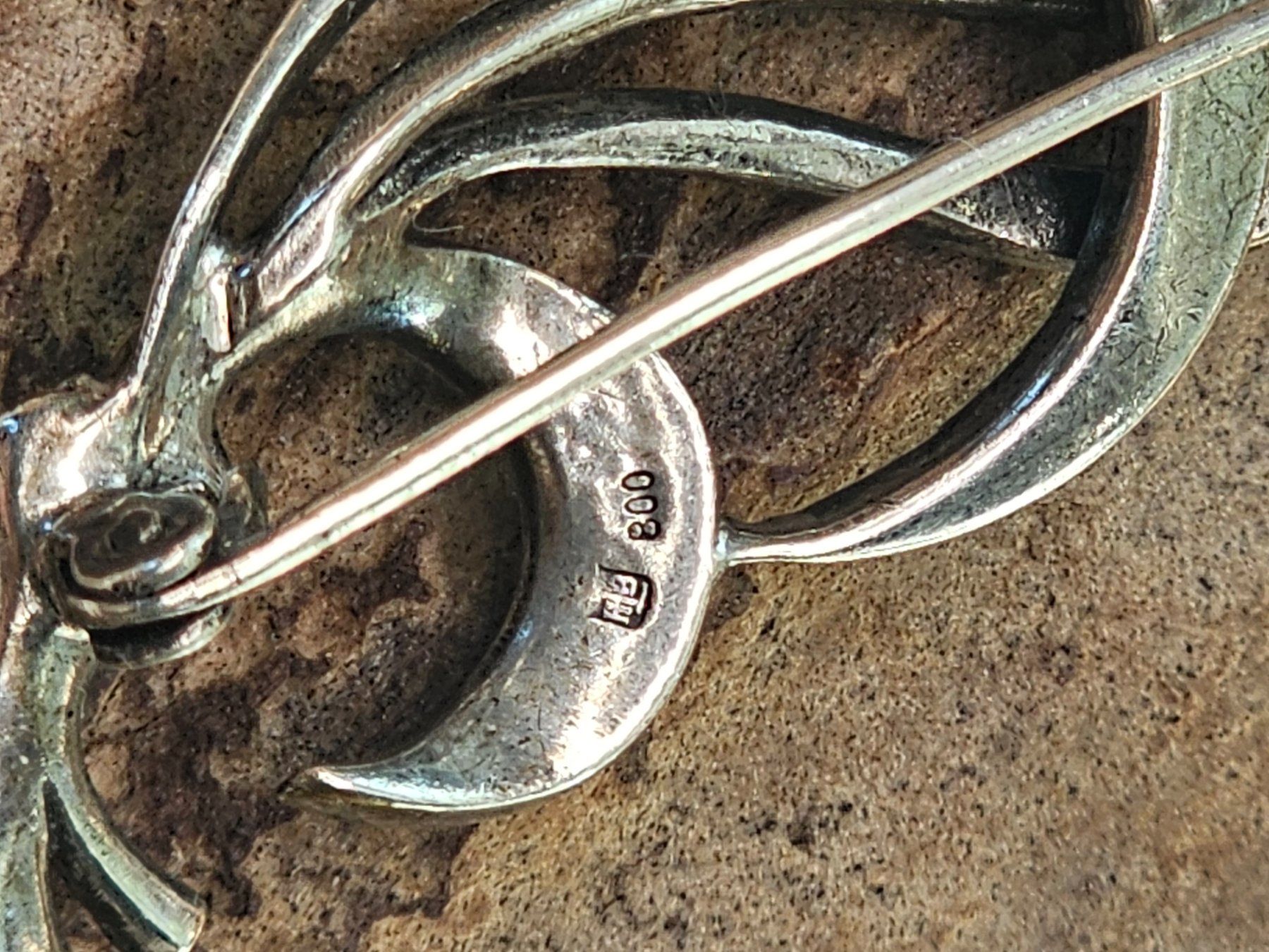 Broschen & Nadeln: Brosche in Silber mit Markasit Steinen – Gebraucht aus Zürich von MaisonBelleCachet 4