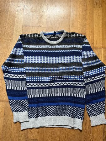Strickpullover blau M
