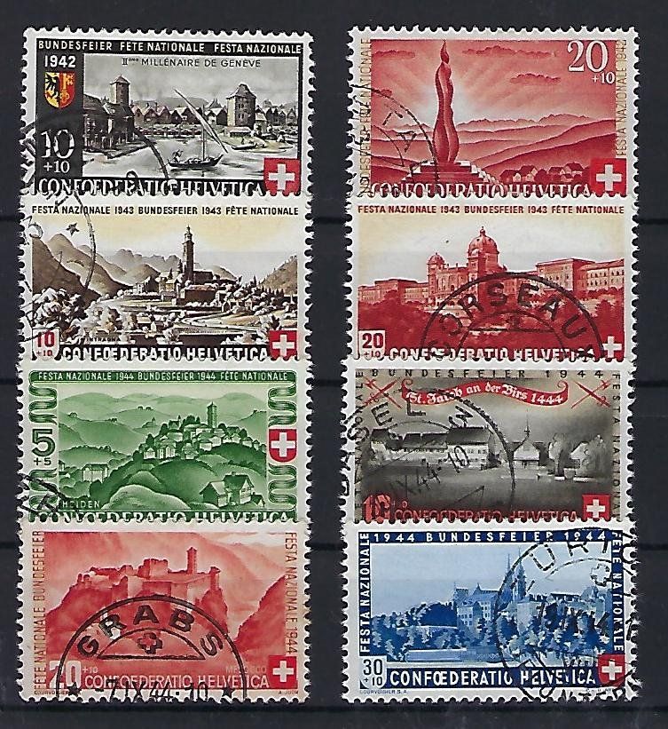 Tutti i francobolli: 1942-44 Pro Patria gestempelt   14225 – Usato da Lunden venduto da Animus999