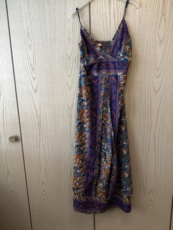 Wunderschönes Seidenkleid lang 