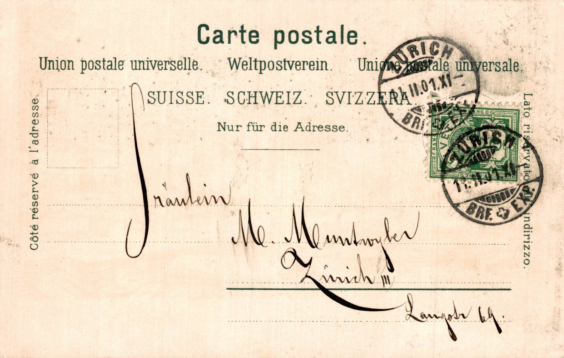 Cartoline postali: Zürich. Sonnenquai im Winter – Usato da Bronschhofen venduto da Astore 1