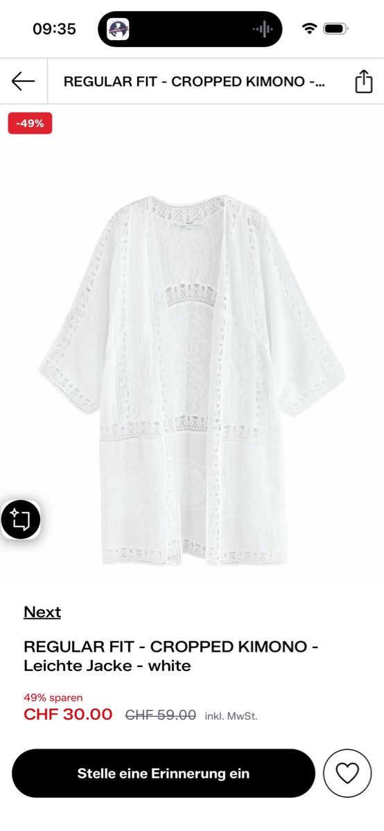 Arte internazionale: Cropped Kimono Next XL – Usato da Zürich venduto da mei_rld5