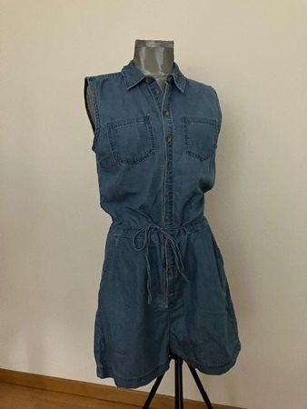 Combishort en jean sans manches femme taille 38  Only