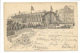 St. Gallen - Internat. Volkssängertag - Vorläufer-Litho 1897