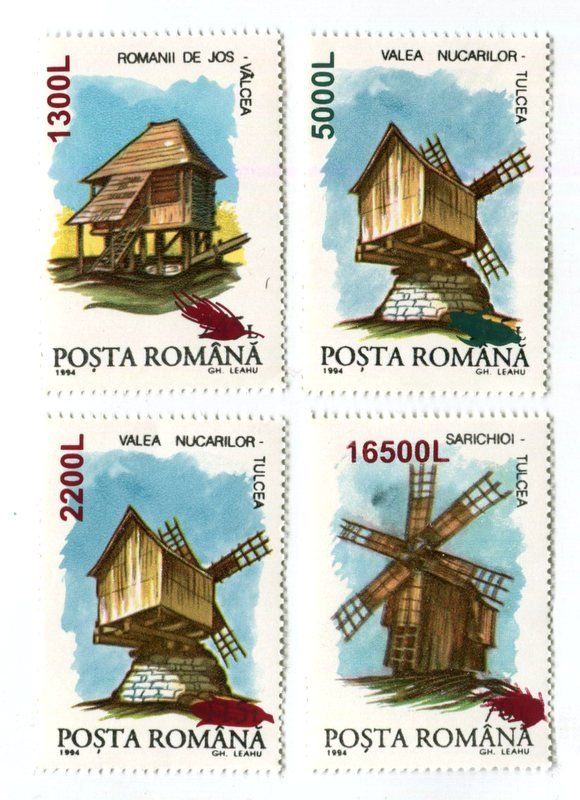 Alle Briefmarken: Briefmarken "Windmühlen". Rumänien. – Neu und originalverpackt aus Basel von Butsch5
