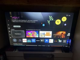 Hisense 75 Zoll mit Samsung Soundbar mit Subwoofer