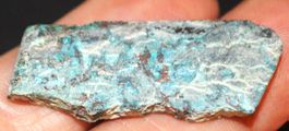 Mineralien L-9013 – Azurit Scheibe roh 40.70 Karat 1 Stück