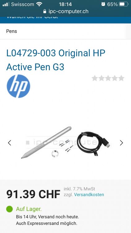 3 Stück HP Active Pen G3 Ersatzspitzen - Kompatibel Mit EliteBook X360 & Active Pen