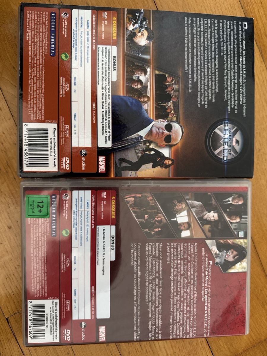 Tutti i DVDs: Agents du S.H.I.E.L.D. - Saisons 1 & 2 - DVD Marvel! – Usato da Aigle venduto da pat_z2c2 1