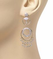 Feine Chandellier Ohrringe 585er Gelbgold mit Diamanten
