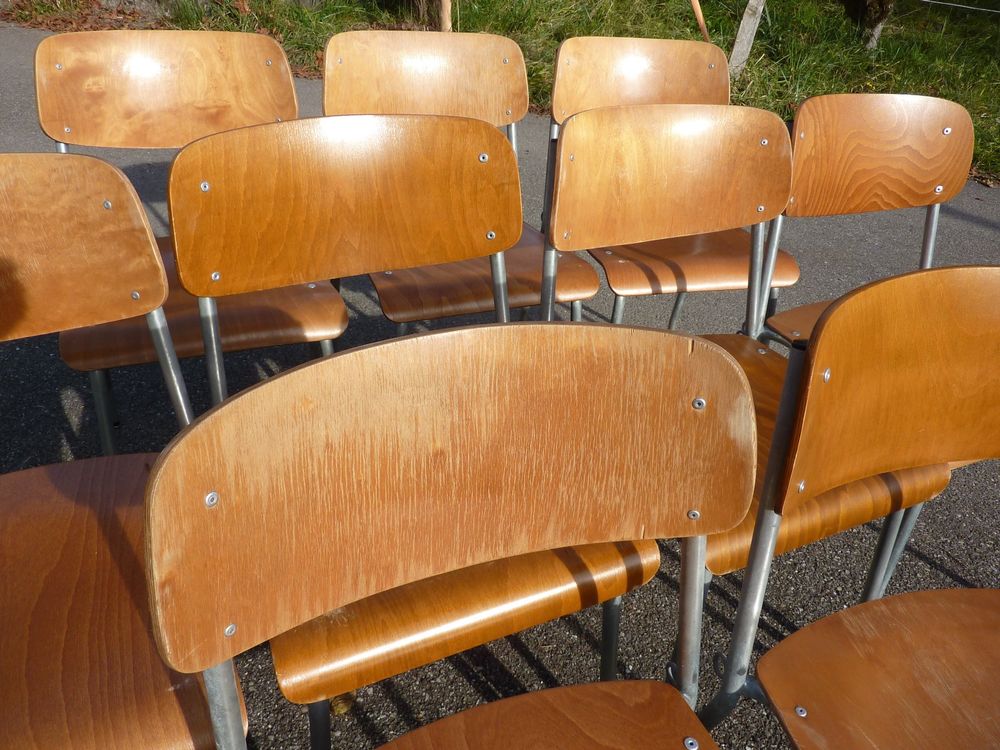 50 Stühle Holzstühle Stapelstühle Seminarstühle stapelbar 8