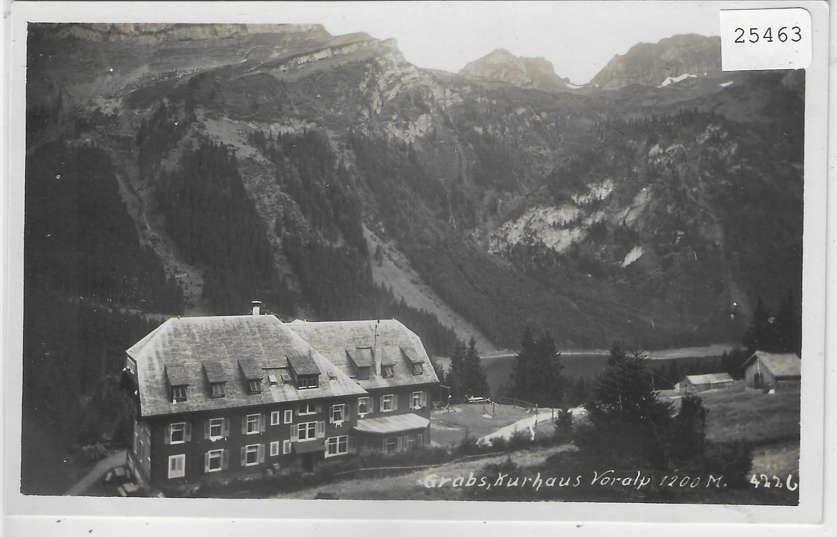 Ansichtskarten: Grabs - Kurhaus Voralp – Antik aus Ettingen von Kartenplanet