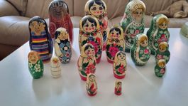 3 x poupées russes matriochkas