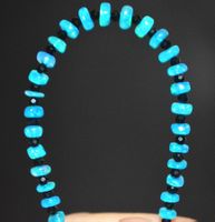 Armband L-7090 – Paraiba Blau Opal Rondellen 3,5 bis 4,5 mm