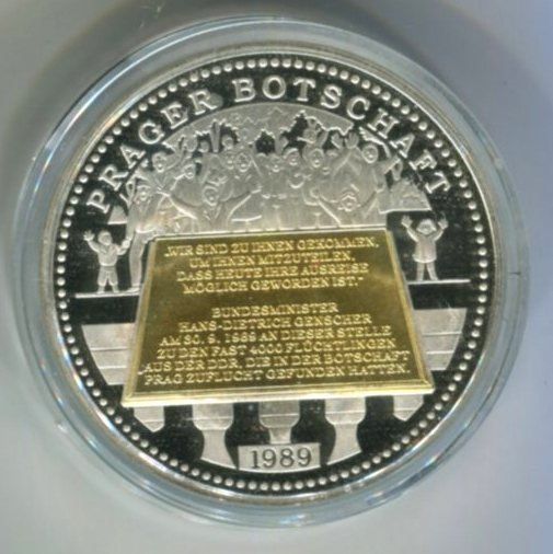 Medaglie: Silbermedaille - Prager Botschaft – Nuovo e nell'imballaggio originale da Basel venduto da Butsch5