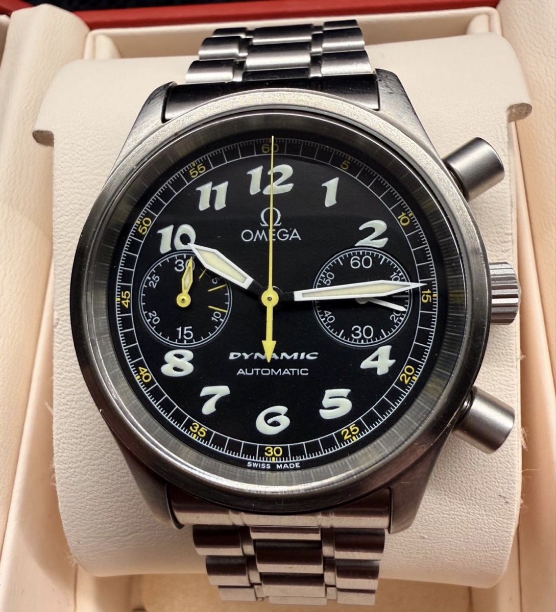 Omega Montres: Montre Omega Dynamic Chronographe full set – D'occasion à Versoix par Rambo_Watch_Sarl 1