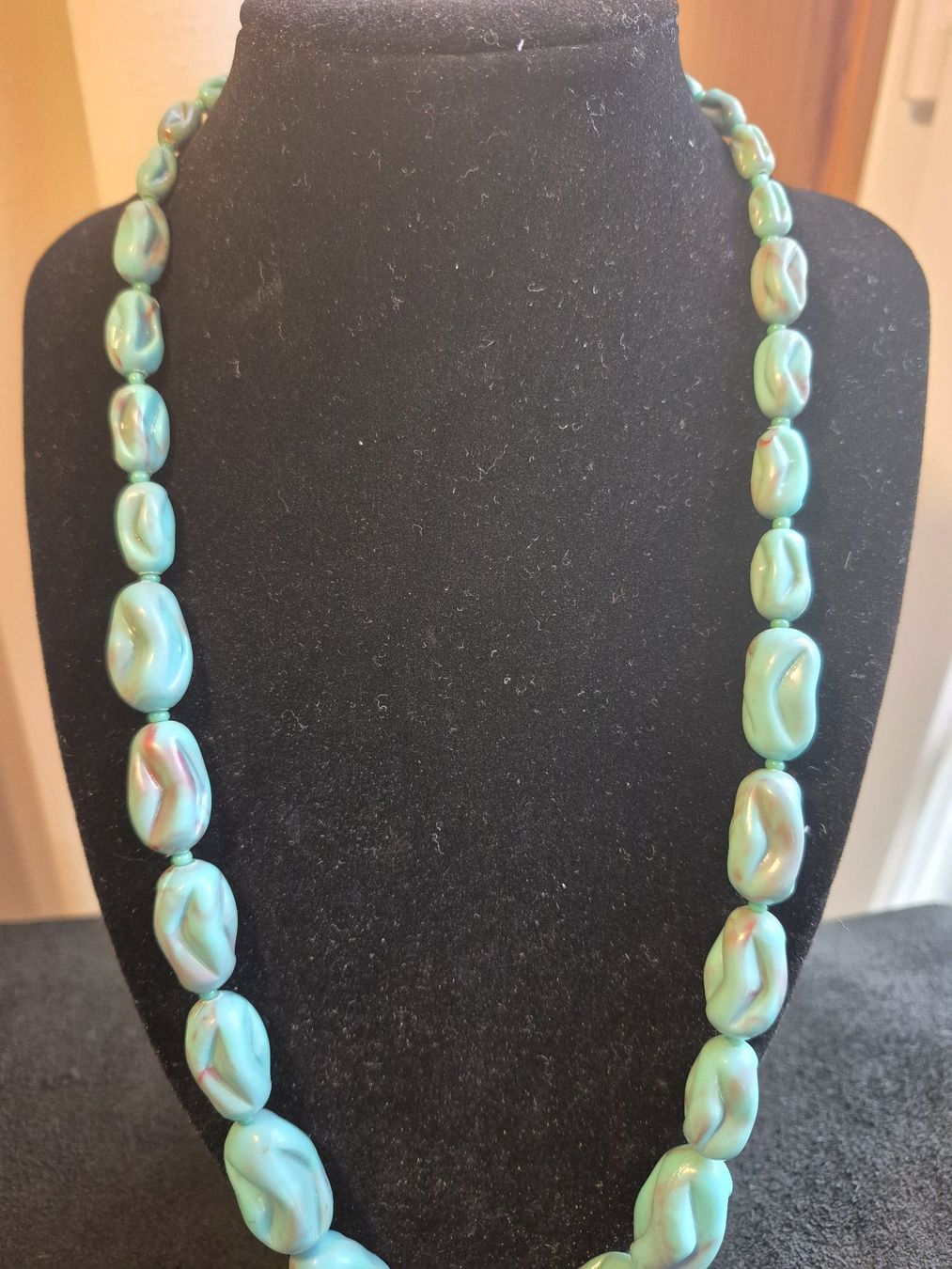 Catenine: Antike Bakelit blaue Halskette Collier, ca 1930-40 – Usato da Zürich venduto da helsan 3