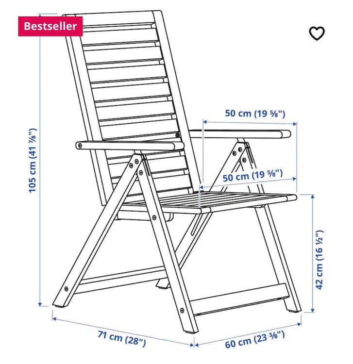 Gartenstuhl Massivholz IKEA NÄMMARÖ Kaufen auf Ricardo