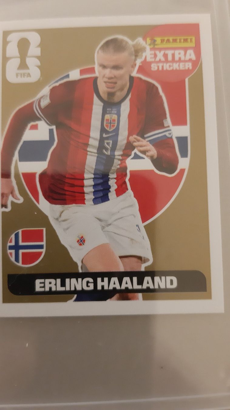 Panini Carte collezionabili: Panini Extra Sticker Haaland Gold – Nuovo (secondo la descrizione) da Bern venduto da Aschilos171961
