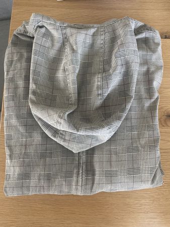 Schicke Übergangsjacke mit Kapuze, kariert, Grösse M