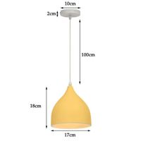 Lampe à suspension moderne  nordique Macaron en fer