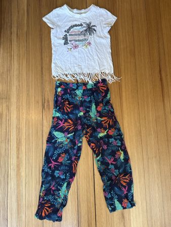 Lockeres Sommeroutfit Mädchen 146
