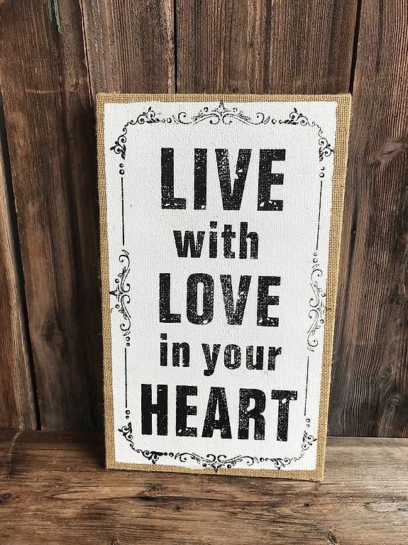 Foto & Immagini: Schönes Spruch auf Jute, Shabby Chic, Bild – Usato da Egolzwil venduto da taraxacum65 1