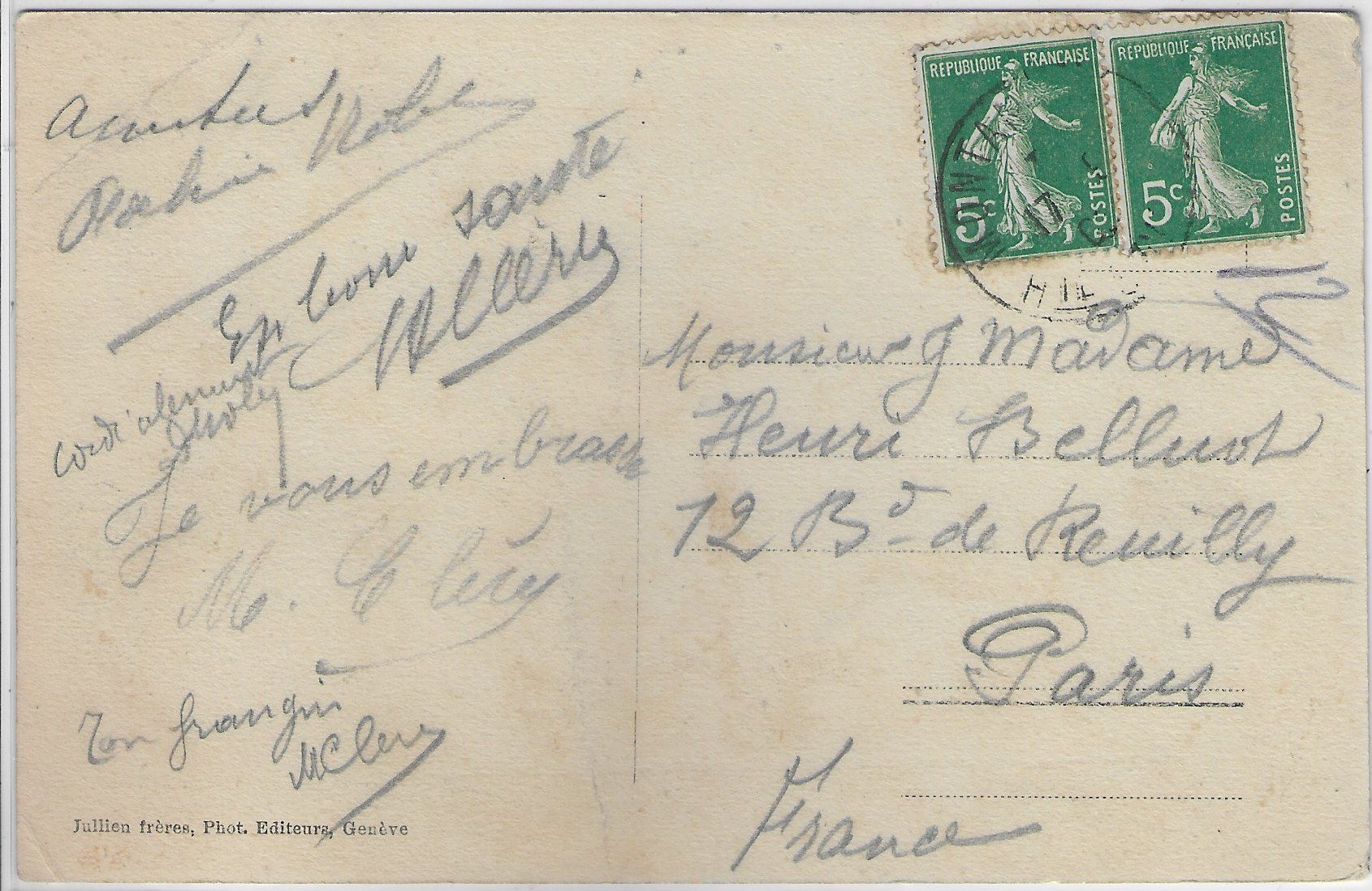 Cartoline postali: Le Quai d'Ouchy vu du Chateau – Usato da Ettingen venduto da Kartenplanet 1