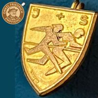 Jugend + Sport Anstecknadel Vintage Sportabzeichen Stafette