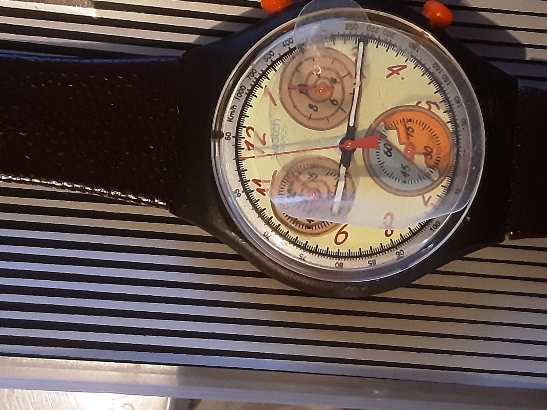 Swatch Uhren: Swatch Chronograph neu & ungetragen 1993 – Neu und originalverpackt aus Sirnach von Archimede8 1