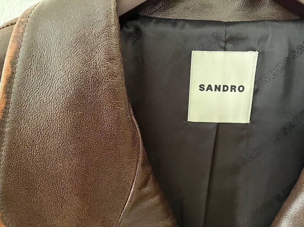 Jacken: Sandro Oversize Lederjacke Braun – Neu und originalverpackt aus Zürich von kir_q5rd 1