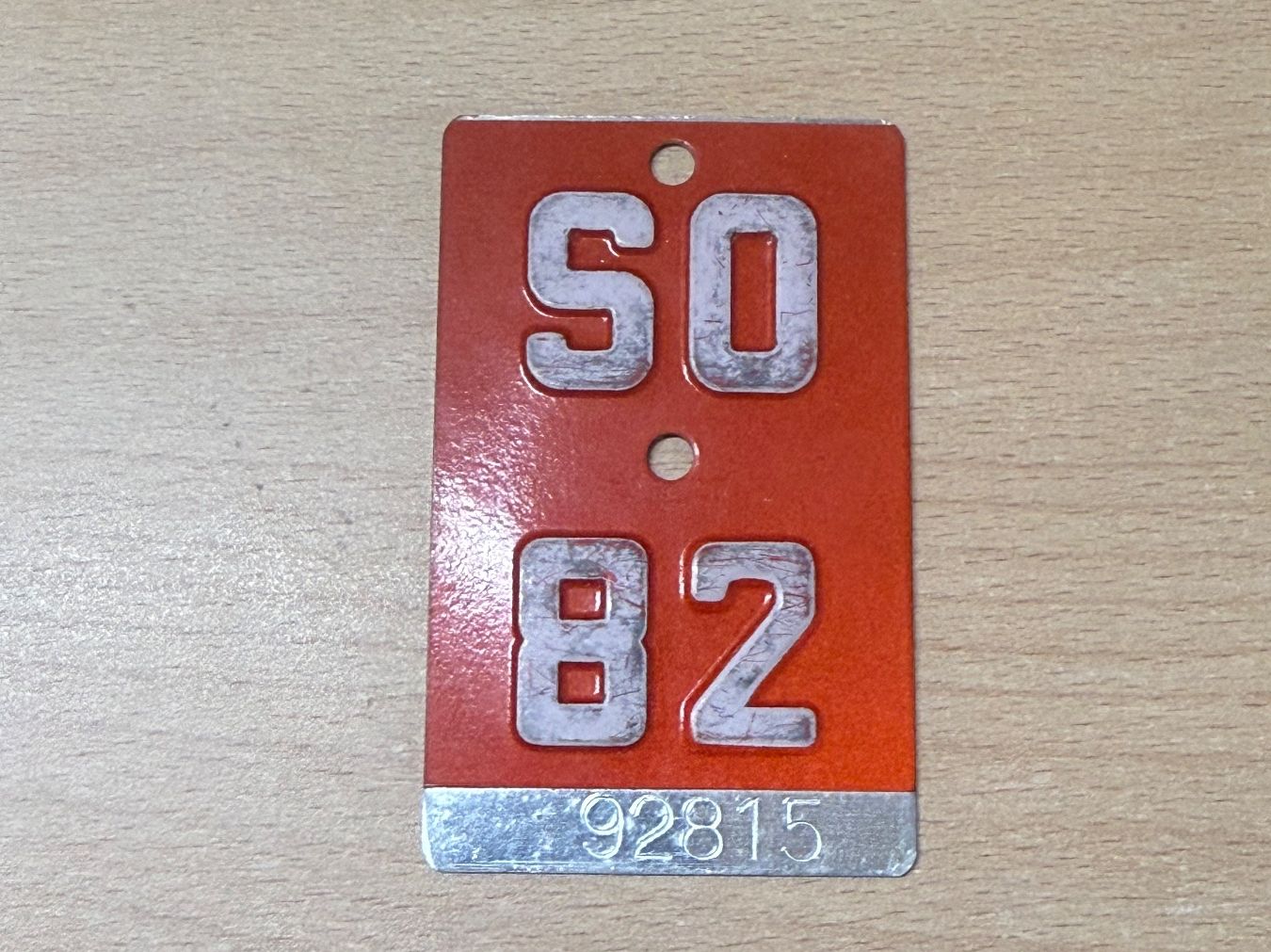 Insegne: SO82 Nummerschild CH – Usato da Hallau venduto da mofaplus