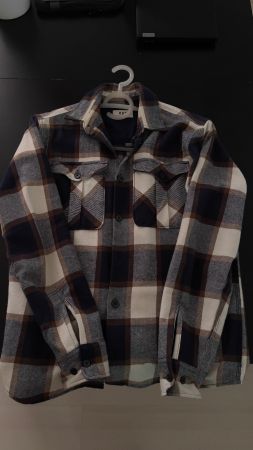 Kuschelige Holzfäller Hemd Jacke im Herbst Look, Grösse M