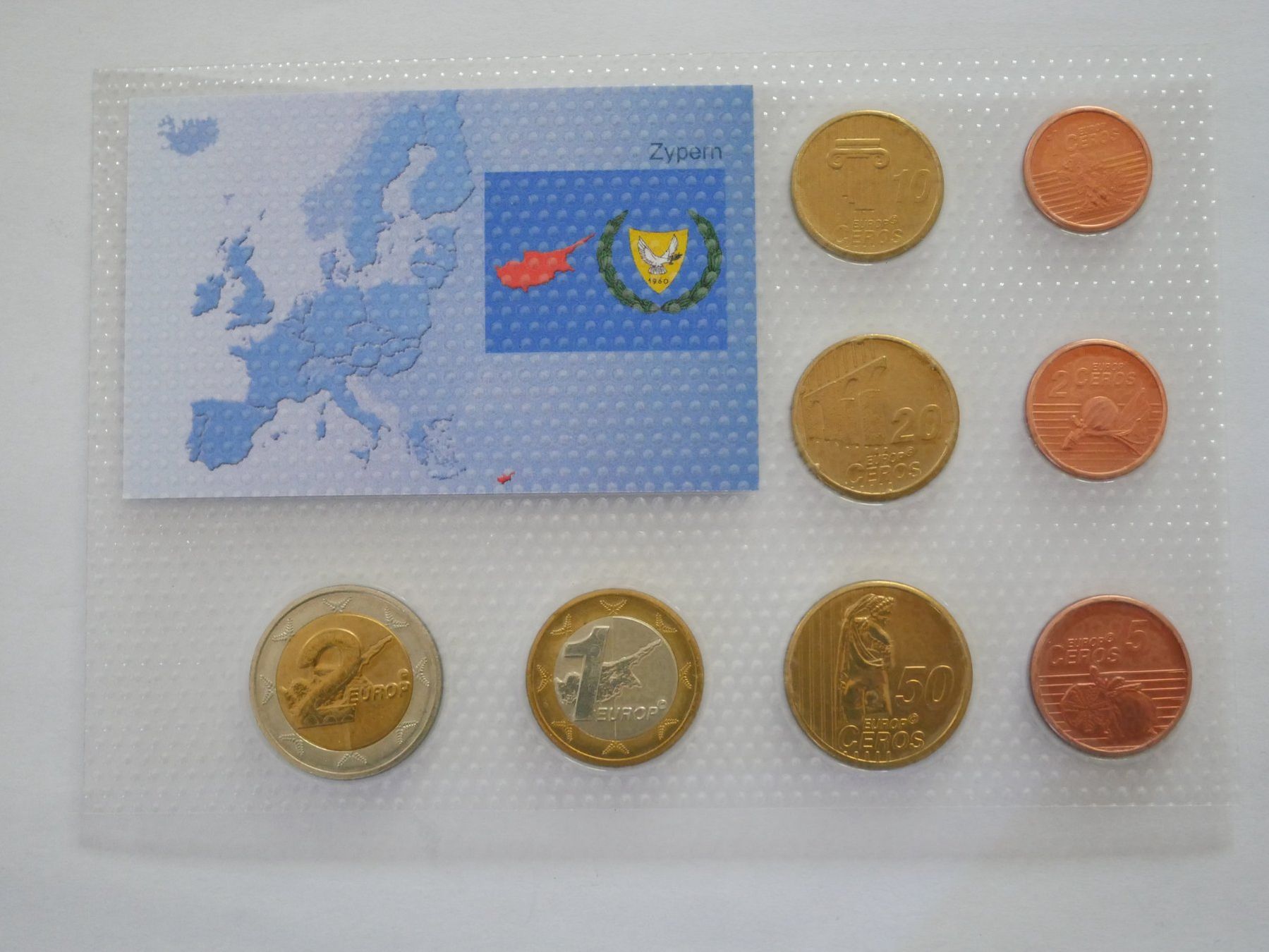 Tutti le monete: Euro Probe Zypern 2006 ***TOP*** – Nuovo e nell'imballaggio originale da Kreuzlingen venduto da Samson01 1