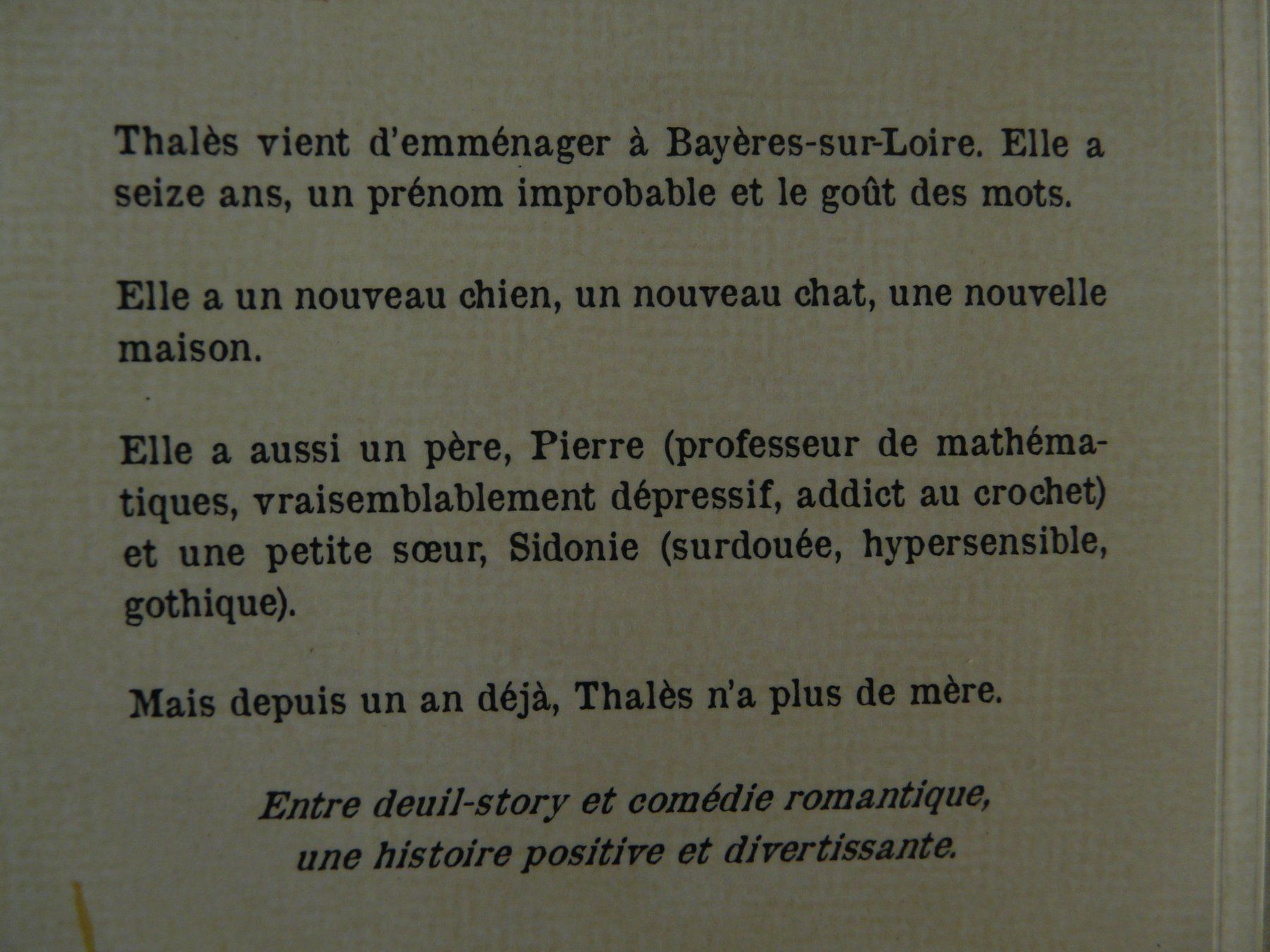 Livres: Les silences de Thalès – Neuf (Voir description) à ERLINSBACH par doudouce 2