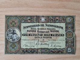 Schweizer Banknote, 5 Franken, JG 1949