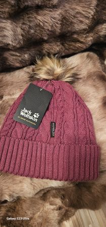 Jack Wolfskin Wintermütze Damen Violett Neu mit Etikett