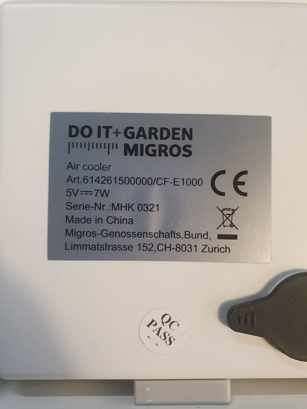 Purificatori d'aria: Doit + Garden Migros Air Cooler – Usato da Zürich venduto da loosebone 3