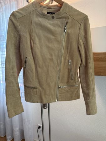 Avant Premiere Damen Wildlederjacke Grösse 38 beige guter 