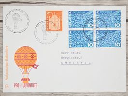 CL21 Enveloppe + Timbre Suisse 1964